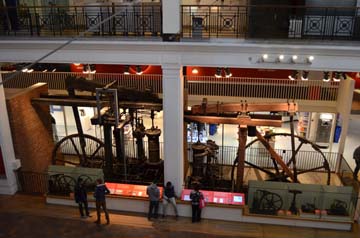 ロンドン科学博物館蒸気機関コーナー